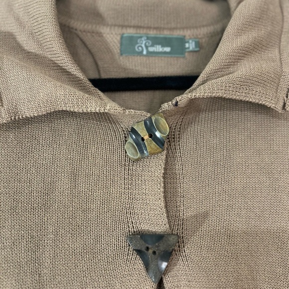 Willow Brown Cardigan. Size Medium. Minimalism. Neutral. Cabincore. - Picture 2 of 8